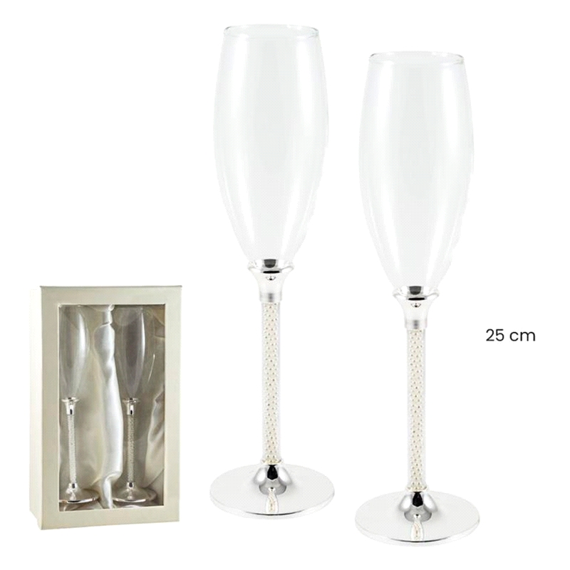 SET COPAS CRISTAL PIE CRISTALES