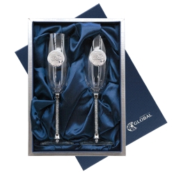 ESTUCHE COPAS CRISTAL CONMEMORATIVAS ALIANZAS