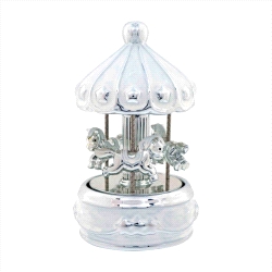 CARRUSEL MUSICAL BEBE ESTRELLAS BLANCO