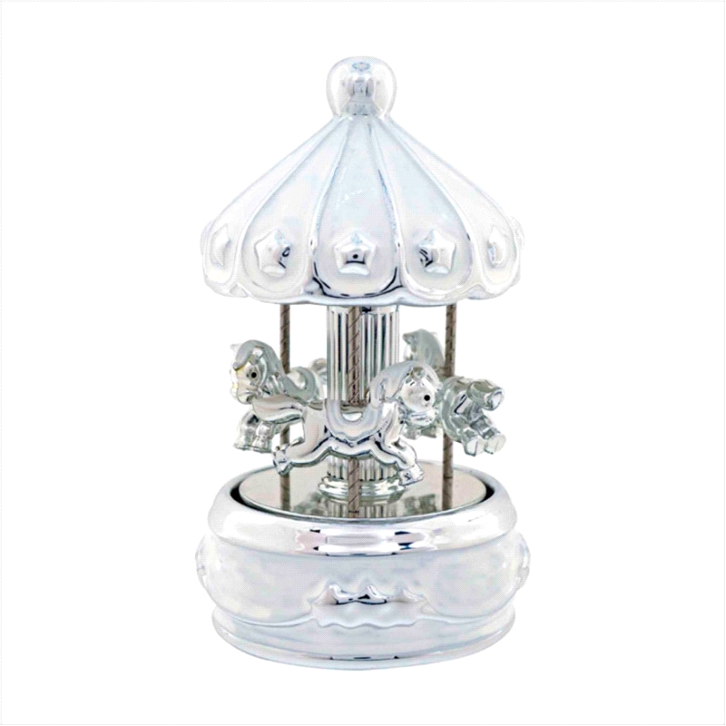 CARRUSEL MUSICAL BEBE ESTRELLAS BLANCO