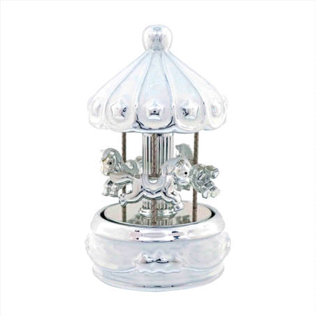 CARRUSEL MUSICAL BEBE ESTRELLAS BLANCO