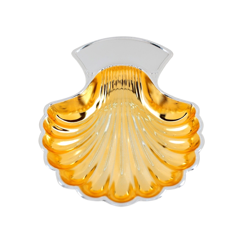 CONCHA BAUTISMAL ACERO DORADO