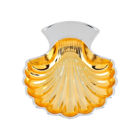 CONCHA BAUTISMAL ACERO DORADO