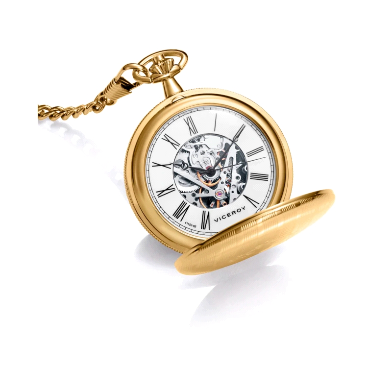 RELOJ VICEROY BOLSILLO CABALLERO DORADO 41153-92