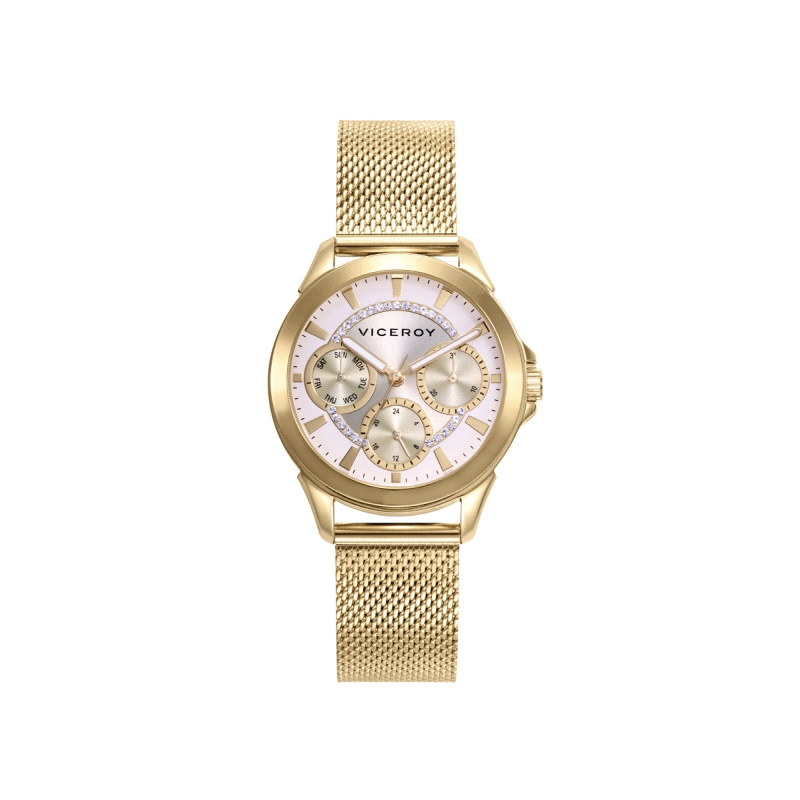 RELOJ VICEROY SEÑORA MULTIFUNCION ACERO DORADO 401196-97