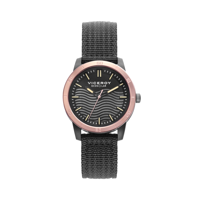 RELOJ VICEROY SEÑORA 41114-57  PLASTICO RECICLADO NEGRO IP SOLAR