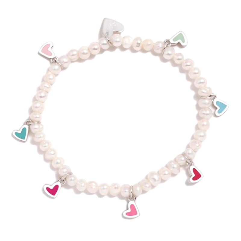 PULSERA PLATA AGATHA RUIZ DE LA PRADA DEGRAD?E 7 CORAZONES