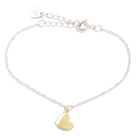 PULSERA PLATA AGATHA RUIZ DE LA PRADA SOMBRA CORAZONES