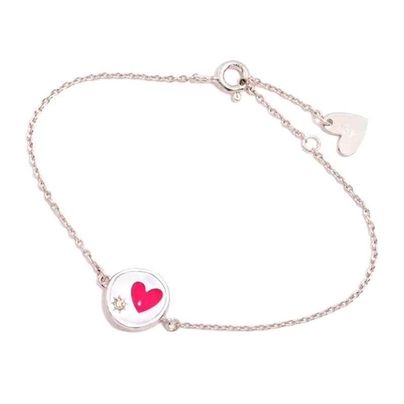 PULSERA PLATA AGATHA RUIZ DE LA PRADA DIDO CORAZON