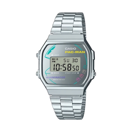 RELOJ CASIO VINTAGE DIGITAL EDICION PAC-MAN A168WEPC-7AER