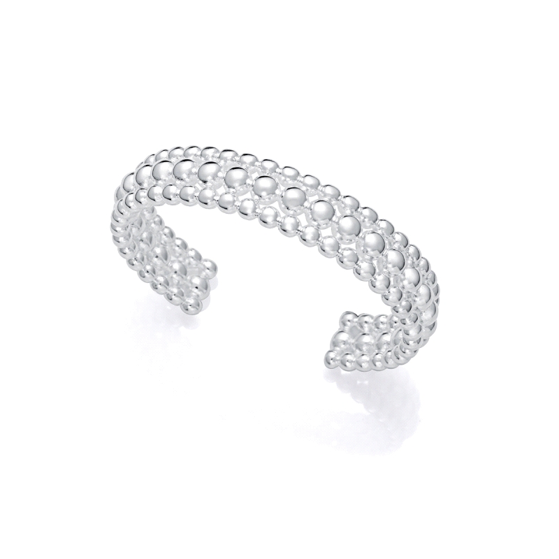 PULSERA VICEROY ACERO CHAPADO PLATA ANCHO COLECCION LAURA ESCANES                                   