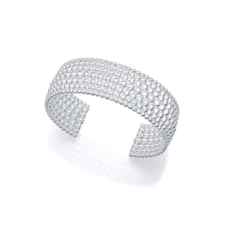 PULSERA VICEROY ACERO CHAPADO PLATA ANCHA COLECCION LAURA ESCANES                                   