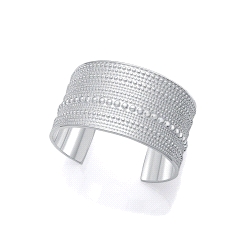 PULSERA VICEROY ACERO CHAPADO PLATA RIGIDA COLECCION LAURA ESCANES                                  