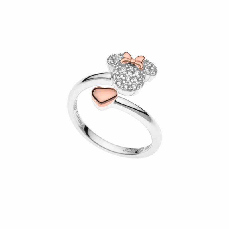 ANILLO PLATA DISNEY MINNIE MOUSSE CIRCONITAS AJUSTABLE