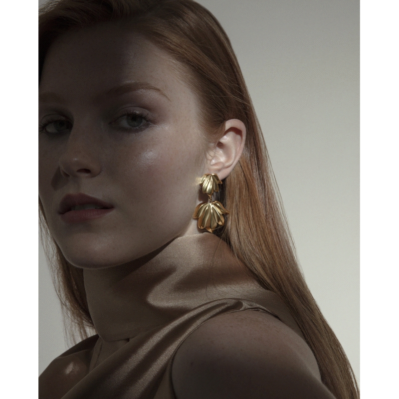 PENDIENTES VICEROY SEÑORA ACERO IP DORADO HOJA 15158E01012                                          