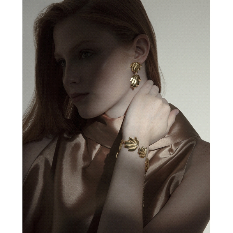 PENDIENTES VICEROY SEÑORA ACERO IP DORADO HOJA 15158E01012                                          