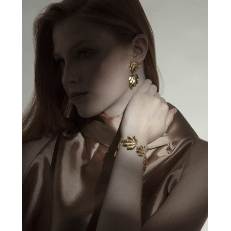PENDIENTES VICEROY SEÑORA ACERO IP DORADO HOJA 15158E01012                                          