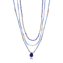 COLLAR VICEROY SEÑORA ACERO IP DORADO PIEDRAS Y CRISTAL 14277C01013