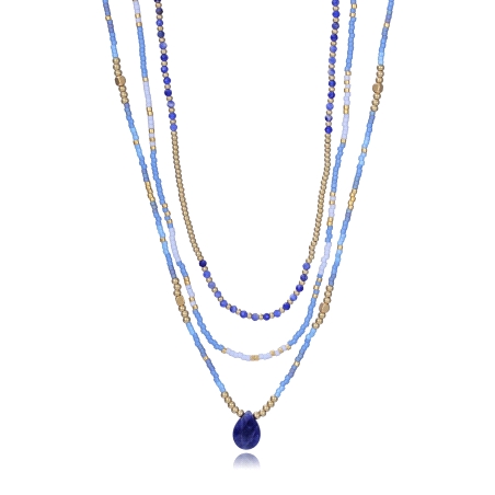 COLLAR VICEROY SEÑORA ACERO IP DORADO PIEDRAS Y CRISTAL 14277C01013