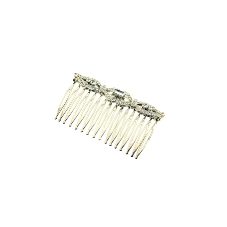 Peina para novias de Rodio y Circonita Blanca