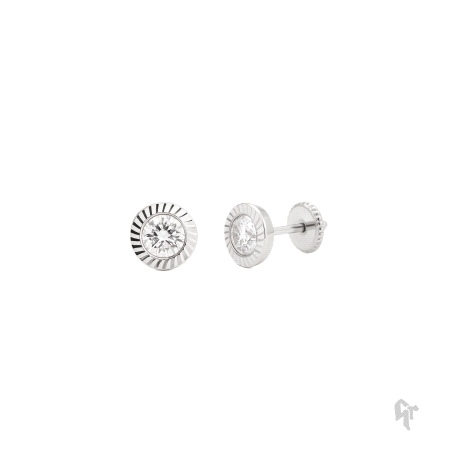 Pendientes de bebé en oro blanco 18k                                                                