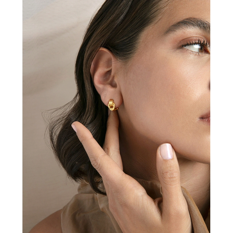 PENDIENTES VICEROY SEÑORA PLATA DE LEY BAÑO ORO 2331E100-00                                         