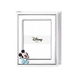 ALBUM BEBÉ PORTAFOTOS BILAMINADO PLATA MICKEY MOUSE                                                 