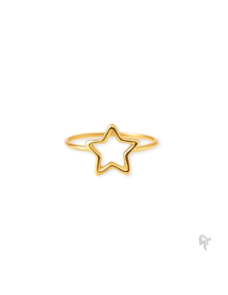 ANILLO ORO ESTRELLA TALLA 15                                                                        