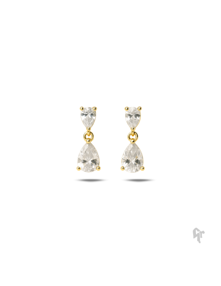 Pendientes largos Oro 18k
