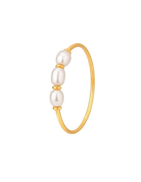 SORTIJA DE ORO Y PERLAS Nº18