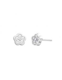 PENDIENTES ORO BLANCO