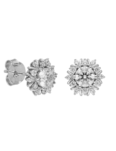PENDIENTES BRIZZLING PLATA Y DIAMANTE MOISANITA                                                     