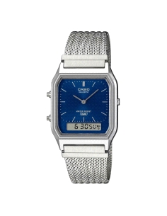 RELOJ CASIO VINTAGE ACERO AQ-230EM-2AEF                                                             