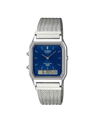 RELOJ CASIO VINTAGE ACERO AQ-230EM-2AEF                                                             