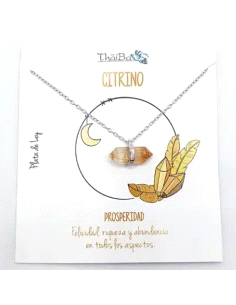 GARGANTILLA THAIBA PLATA CITRINO                                                                    