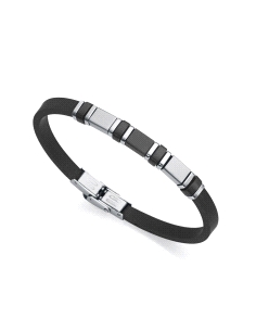 PULSERA VICEROY CABALLERO ACERO Y SILICONA NEGRA 14009P01010                                         2