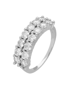 ANILLO BRIZZLING PLATA Y DIAMANTE MOISSANITA TALLA 14 BMR2207.14                                    