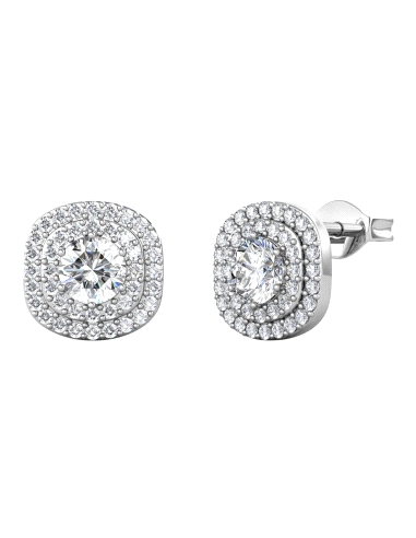 PENDIENTES BRIZZLING PLATA Y DIAMANTE MOISSANITA BME025                                             