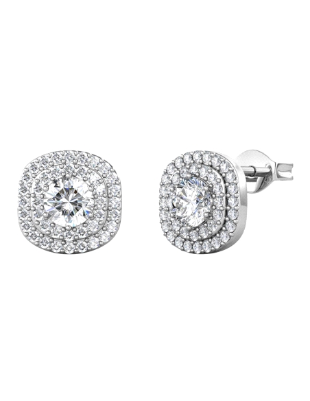 PENDIENTES BRIZZLING PLATA Y DIAMANTE MOISSANITA BME025                                             