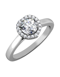 ANILLO BRIZZLING PLATA Y DIAMANTE MOISSANITA TALLA 14 BMR002.14                                     