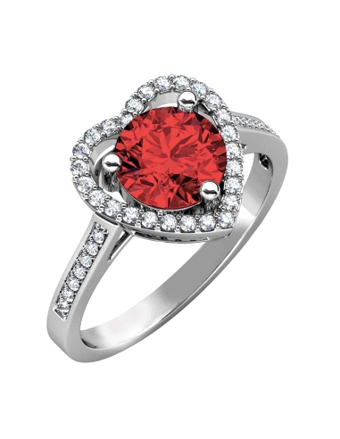 ANILLO BRIZZLING PLATA Y DIAMANTE MOISSANITA COLORS TALLA 14                                        
