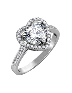 ANILLO BRIZZLING PLATA Y DIAMANTE MOISSANITA TALLA 16 BMR020.16                                     