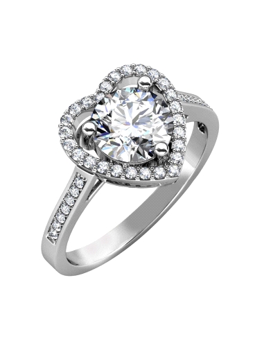 ANILLO BRIZZLING PLATA Y DIAMANTE MOISSANITA TALLA 16 BMR020.16                                     