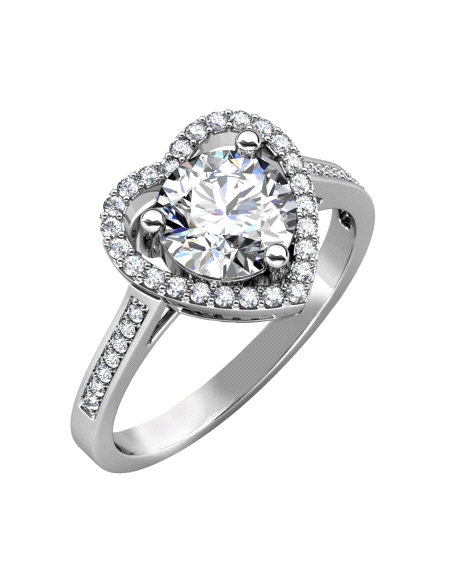 ANILLO BRIZZLING PLATA Y DIAMANTE MOISSANITA TALLA 16 BMR020.16                                     