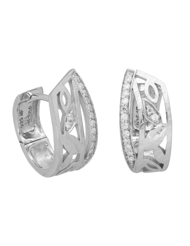 PENDIENTES BRIZZLING X GRETA WAGNER PLATA Y DIAMANTE MOISSANITA                                     