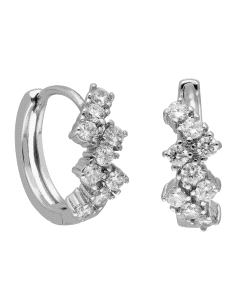 PENDIENTES BRIZZLING PLATA Y DIAMANTE MOISSANITA BME168                                             