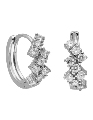 PENDIENTES BRIZZLING PLATA Y DIAMANTE MOISSANITA BME168                                             
