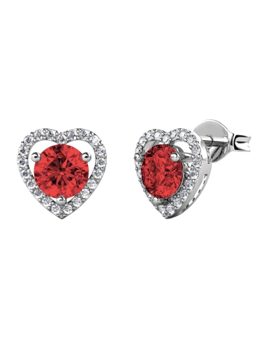 PENDIENTES BRIZZLING PLATA Y DIAMANTE MOISSANITA COLORS BME013-R                                    