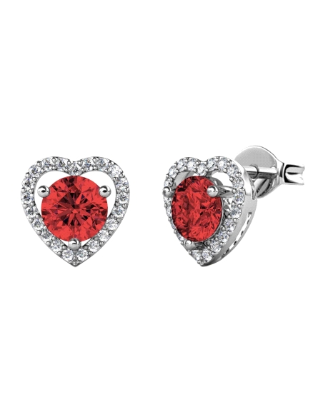 PENDIENTES BRIZZLING PLATA Y DIAMANTE MOISSANITA COLORS BME013-R                                    