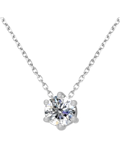 GARGANTILLA BRIZZLING PLATA Y DIAMANTE MOISSANITA 3MM BMCP067-3                                     